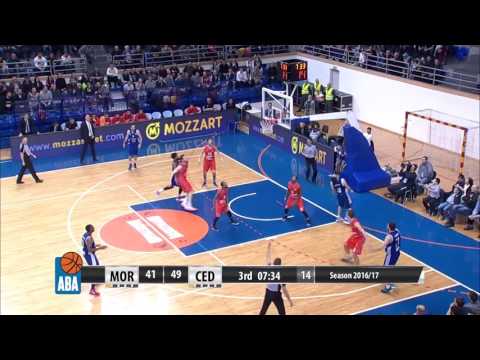 ABA Liga 2016/17 highlights, Round 21: Mornar - Cedevita (4.2.2017)