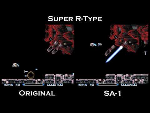 Super R-Type (SNES) - Original x SA-1 Comparison