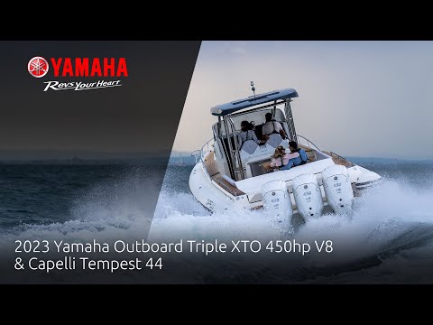 2023 Yamaha Outboard Triple XTO 450hp V8 & Capelli Tempest 44