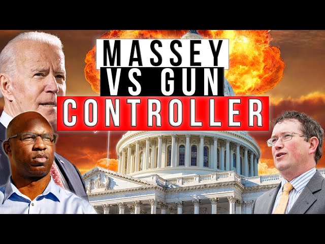 BREAKING: 2A SHOUTING MATCH in the halls of Congress... Thomas Massey takes on a Gun Controller...