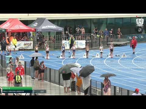 Girls Under 9 100m H6 - 2020 State Combined Events Championships // LAVicTV