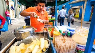 Street Food in Oaxaca - CHEESE CORN CHAMPION and Mexican Meat Alley Tour in Mexico!