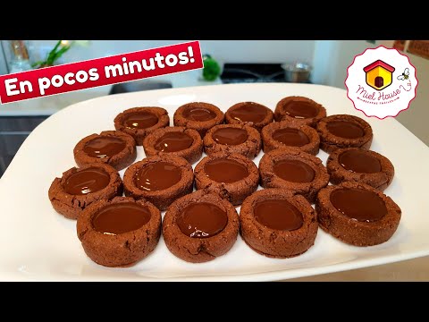 LAS GALLETAS MAS RICAS de chocolate rellenas  FACILISIMAS
