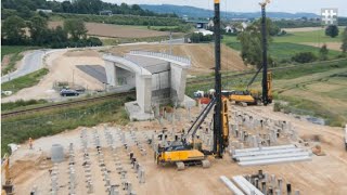 preview picture of video 'Fortrac® Geogitter ermöglichen Brückenanrampungen in Bindlach, Bayern.mp4'