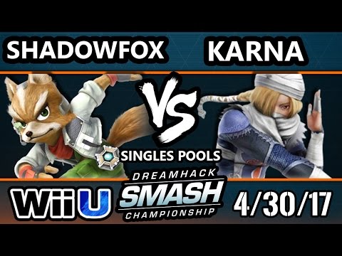 DHA 2017 SSB4 - ShadowFox (Fox) Vs. Karna (Sheik) Smash 4 - Smash Wii U