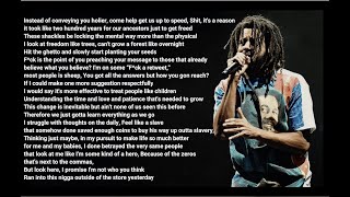 J. Cole - Snow On Tha Bluff (Lyrics Video)