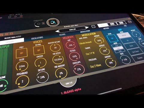 BLEASS Alpha Synth - Let’s Explore The Sound Packs - Demo for the iPad