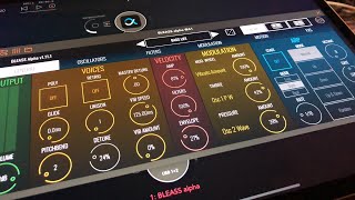 Video thumbnail for BLEASS Alpha Synth - Let’s Explore The Sound Packs - Demo for the iPad by The Sound Test Room