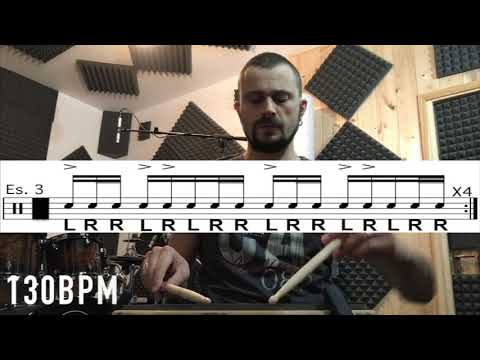 Sticking Pattern Part 2  (Gary Chaffee) By Daniele Landi #garychaffee #stickingpattern #drums #drums