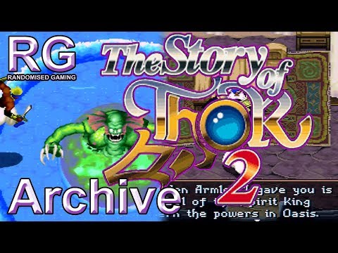 The Story of Thor 2 / Legend of Oasis on Sega Saturn - Intro, first dungeon and boss gameplay
