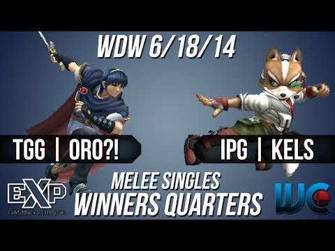 WDW 6/18/14 - Oro?! (Marth) vs. Kels (Fox) Melee Singles Winners Quarters