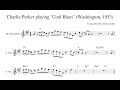 Charlie Parker — "Cool Blues" (Live in Washington, 1953) Alto Sax Transcription [complete track]