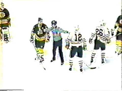 Duane Sutter slewfoots Ray Bourque - Feb 22, 1990