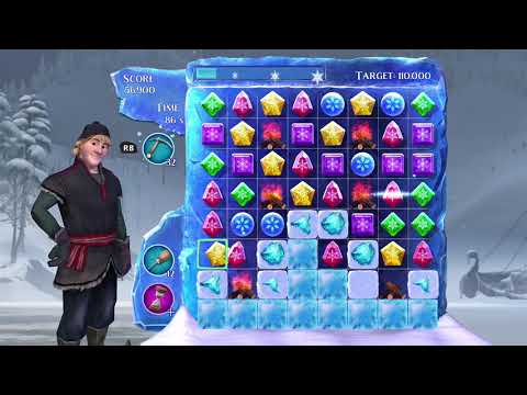 Frozen Free Fall: Snowball Fight Level 235 Walkthrough, No Power Ups