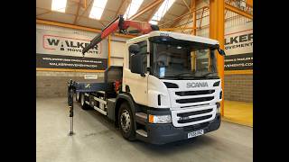 Scania P320 *EURO 6*, 6X2 FLATBED/CRANE &ndash; 2017 &ndash; PX66 KNZ flatbed truck | Image 4 - Autoline
