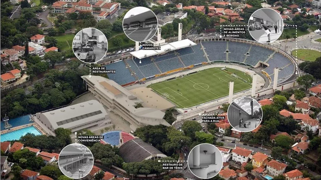 OBRAS NOVO ESTÁDIO DO PACAEMBU GANHANDO FORMA CONFERIR SE ESTÁ PERTO DE SUA REABERTURA