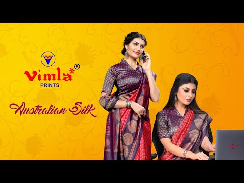 Uniform Saree | Australian Silk | Latest Uniform Saree Design | Vimla Prints