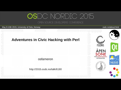 osfameron - Adventures in Civic Hacking with Perl