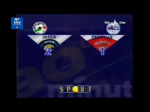 2000-01 (7^ - 18-11-2000) INTER-Perugia 2-1 [Recoba,Materazzi,Vieri] Servizio 90°Minuto Rai1