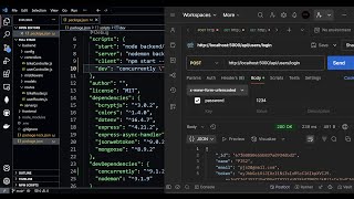 Download the video "DevDependency Concurrently to open both, Front and Backend: Component-Level State Fullstack Frontend"