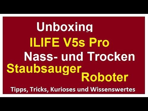 Günstiger Saugroboter mit Wischfunktion ILIFE V5s Pro IROBOT unboxing Staubsauger Roboter