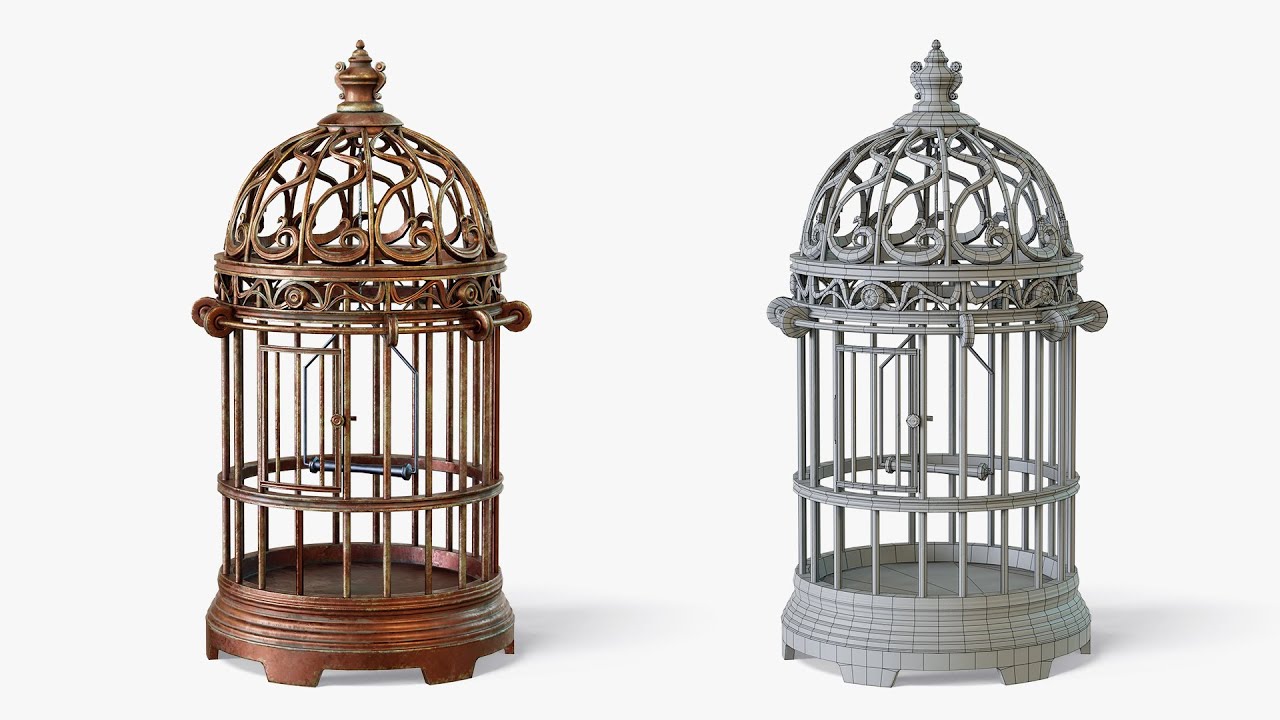 Birdcage Vintage 3D Model