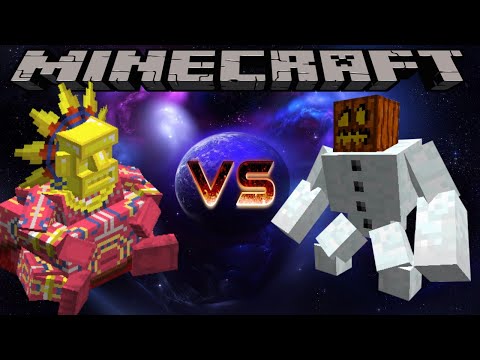 BARAKO THE SUN CHIEF VS MUTANT SNOW GOLEM - MINECRAFT 1.12.2 (MOB BATTLE)