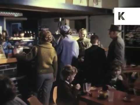 Late 1950s, Early 1960s UK Cafe, Coffee Shop, Archive Footage