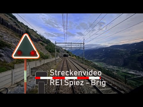 Führerstandsmitfahrt / cab ride RE1 Spiez - Brig  🚃 BLS RABe 528 MIKA 🌤️