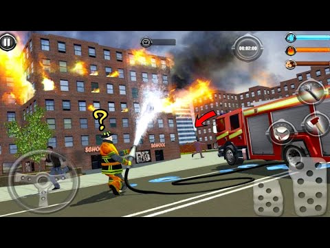 NY City FireFighter 2019 - Fire Truck Driver Rescues 3D - Android Gameplay EP :1