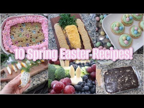 Spring & Easter Bake/Cook With Me | 10 Delicious & Festive Recipes for Easter!