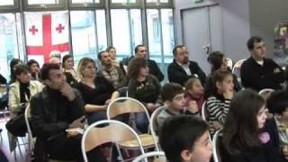 kartvelta kulturic kera "LAZI"-ic gaxsna Parizchi 14/11/2009