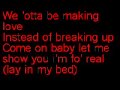 Lay in my bed with lyrics