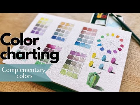 Mixing complementary colors with watercolor for perfect shadows