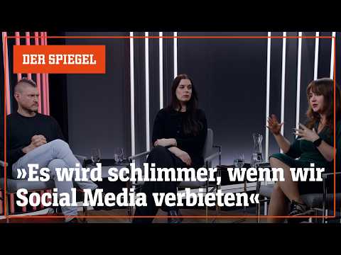 Video Thumbnail: Social-Media-Verbot für Jugendliche? Lang, Witwer, Müller und Lobo im Spitzengespräch | DER SPIEGEL