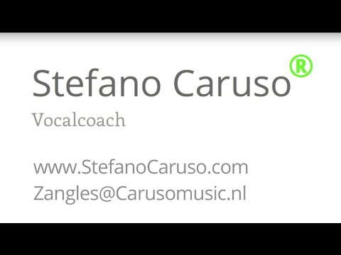 Stefano Caruso : Vocalcoach/Zangdocent