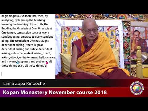 20181207 1530 LZR Kopan  - About Emptiness, Bodhicitta, how to recite Mantra of Shakyamuni Buddha