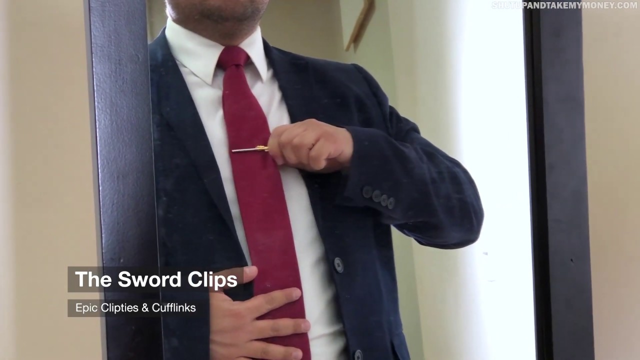 Sword Shaped Tie Clips