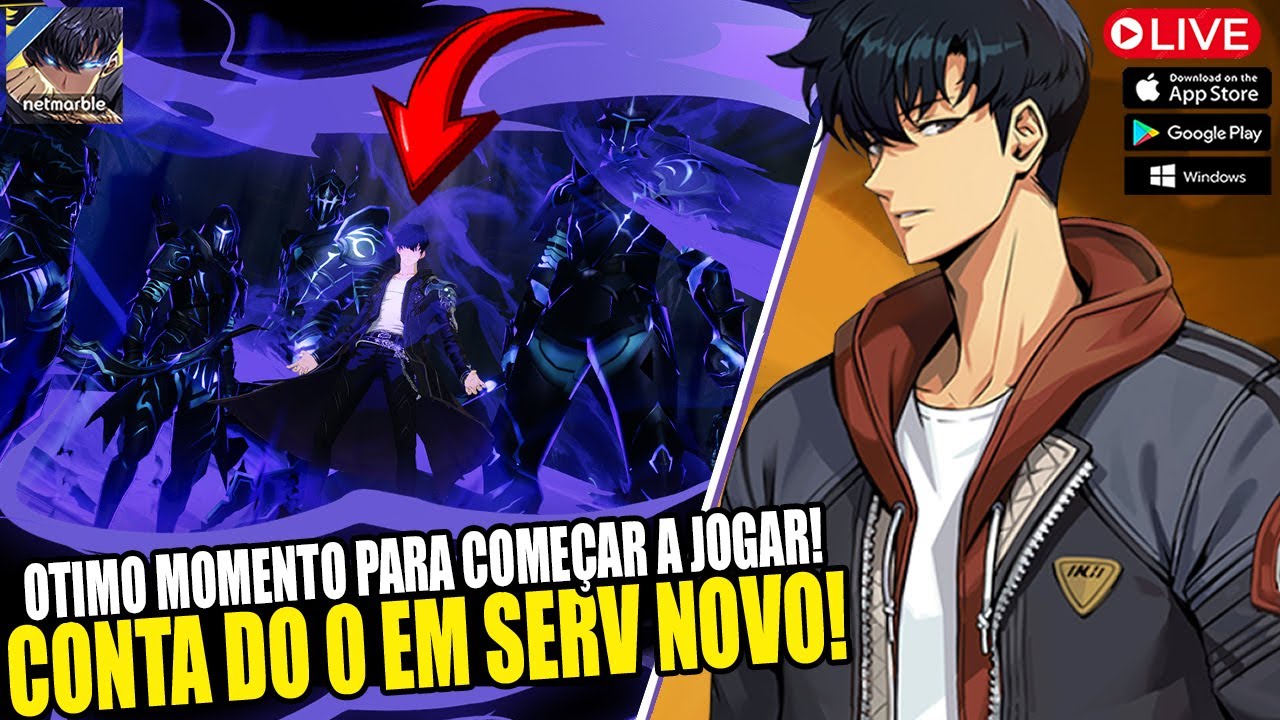 LIVE SOLO LEVELING:ARISE - OTIMO MOMENTO PARA COMEÇAR A JOGAR! AMANHÃ TEM CONTA DO 0 EM SERV NOVO