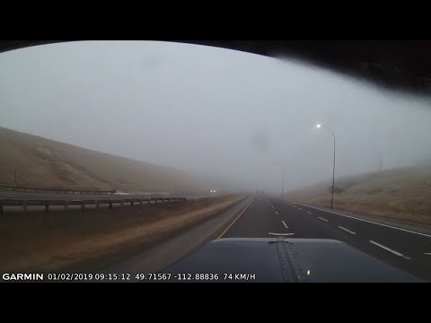 Foggy Morning Nearly Causes Semi and Truck to Crash || ViralHog