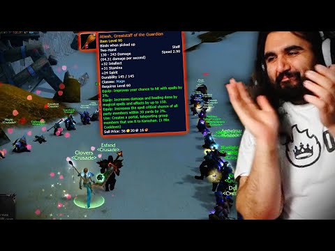 Esfand & Crusade craft the LEGENDARY Atiesh, Greatstaff of the Guardian | Esfand Best Moments