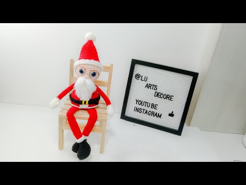 Papai Noel Amigurumi 1parte  PERNAS **INFORMAÇÕES NA DESCRIÇÃO**