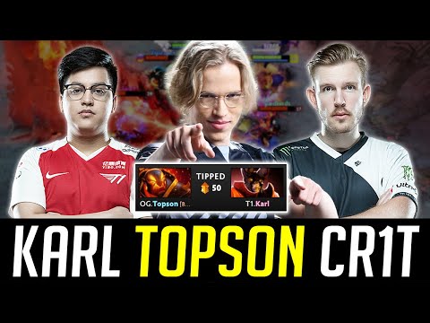 OG.Topson, T1.Karl and EG.Cr1t meet in EU pubs - INTENSE GAME! DOTA 2