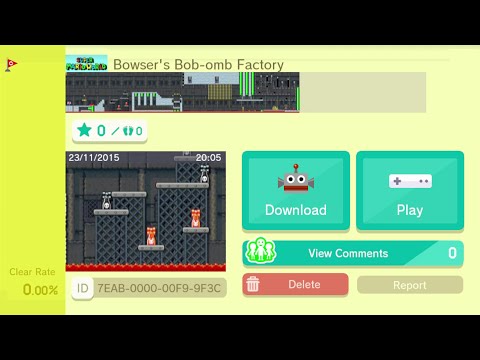 Super Mario Maker - Bowser's Bob-omb Factory