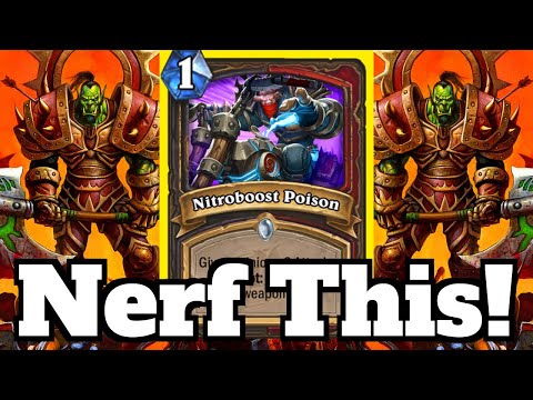HOW Does This Cost 1 MANA? Nitroboost Poison OTK Combo! | Hearthstone