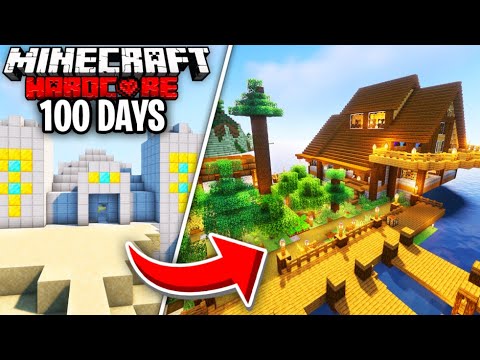 I Survived 100 Days in Hardcore Minecraft in a World with OP STRUCTURES... Here's What Happened