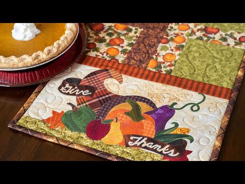 Easy Pieced Table Runner Series - November | a Shabby Fabrics Tutorial