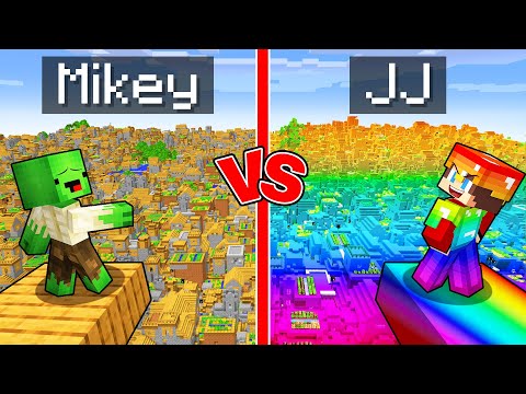 Mikey POOR vs JJ OP Village Survival Battle in Minecraft (Maizen)