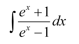 Integral of e^x+1/e^x-1 dx
