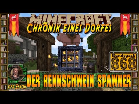 Minecraft #868-Chronik eines Dorfes-Der Rennschwein-Spawner [HD+Deutsch]